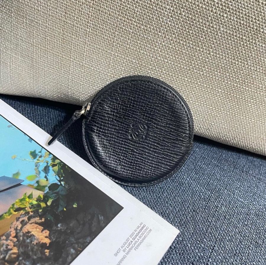 LOEWE 圓餅乾錢包-0
