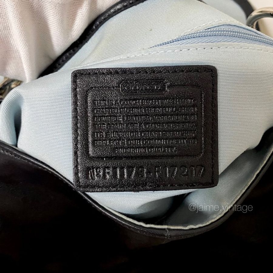 ❌保留中勿下單❌ Coach Vintage Soho Bag 全黑真皮腋下包-5