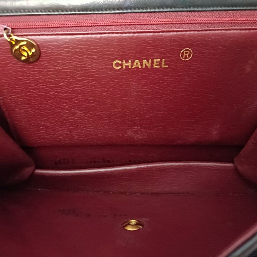 chanel 香奈兒 中古 25cm信封包 woc 絕版大方胖-6