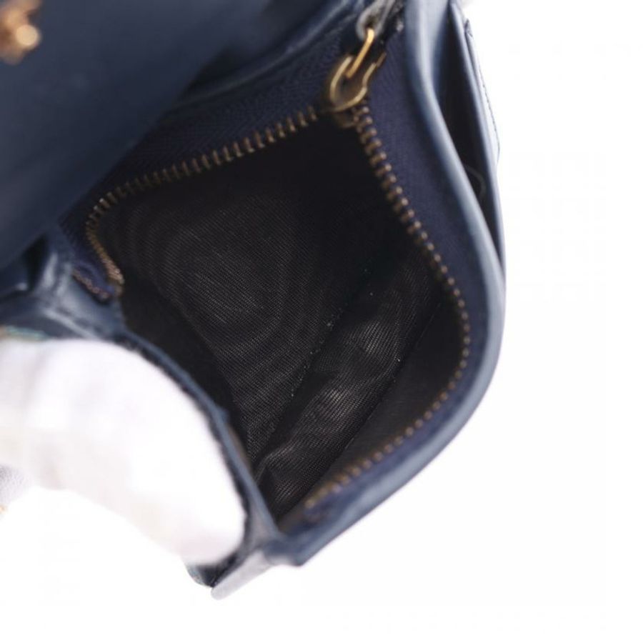 【日本直送】 中古GUCCI[B]GG馬爾蒙 雙折錢包 緊湊型錢包 帆布 淺藍色 多色-4