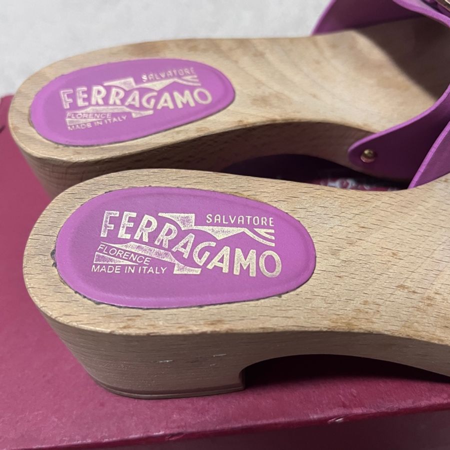 Salvatore Ferragamo Graciela Clogs Sandals 菲拉格慕 Graciela 木屐涼鞋 木底拖鞋-6