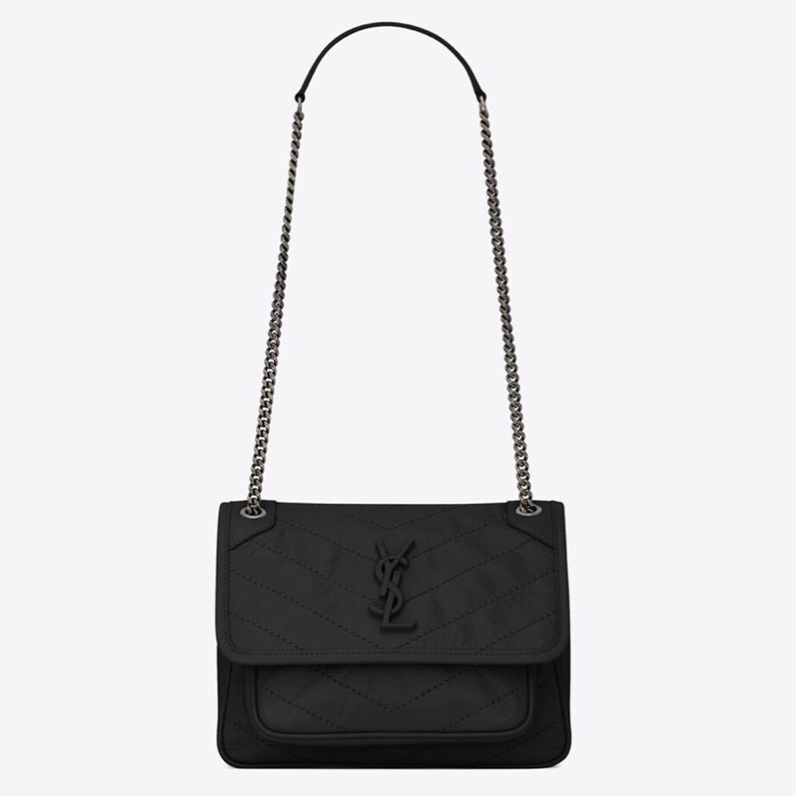 YSL BABY NIKI 小號 (褶皺復古皮革BABY手袋)-0