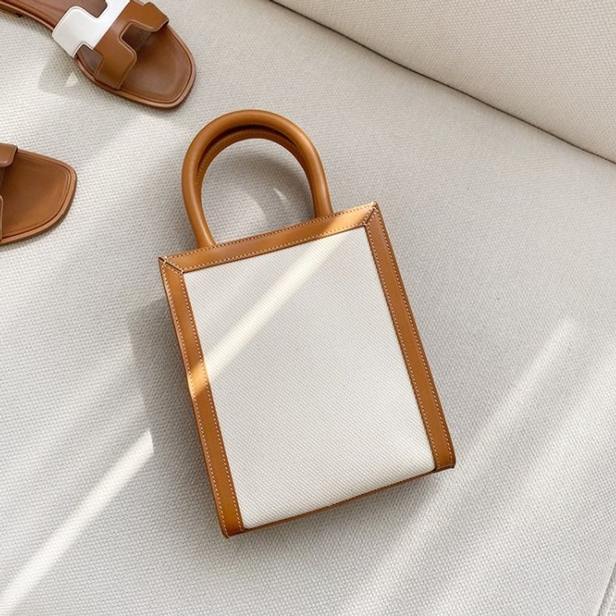 🎉新品好折扣✨Celine Triomphe 193302 凱旋門帆布迷你直式 Cabas包/付長肩帶-30