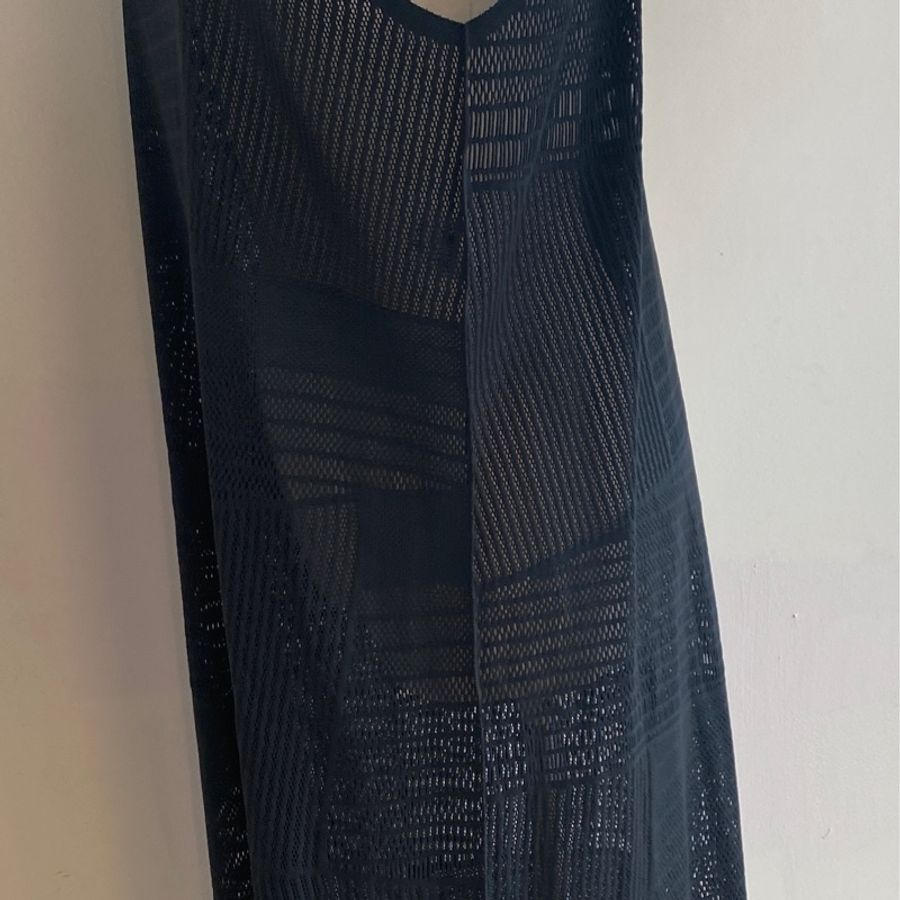 二手新款Issey Miyake A•Poc三宅一生‧PP‧Me PLEATS PLEASE藍色洞洞洋裝-1
