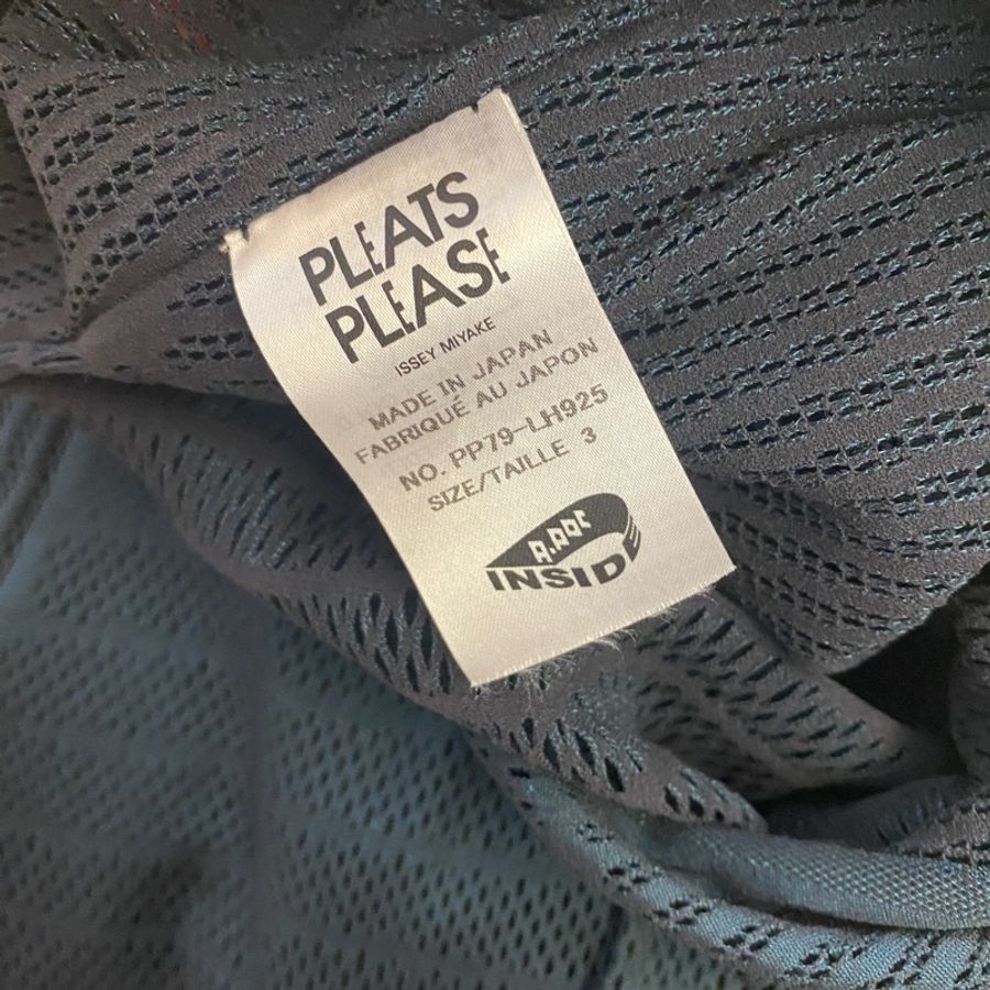 二手新款Issey Miyake A•Poc三宅一生‧PP‧Me PLEATS PLEASE藍色洞洞洋裝-4