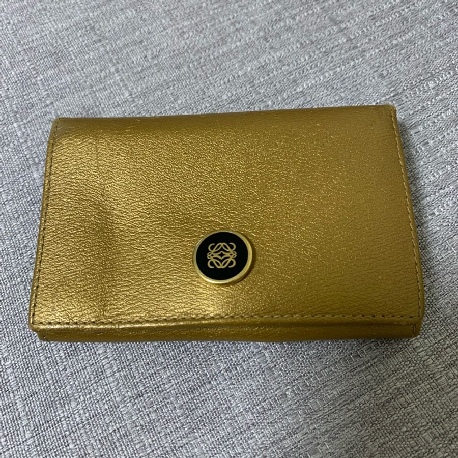 Loewe 金色 名片夾-5
