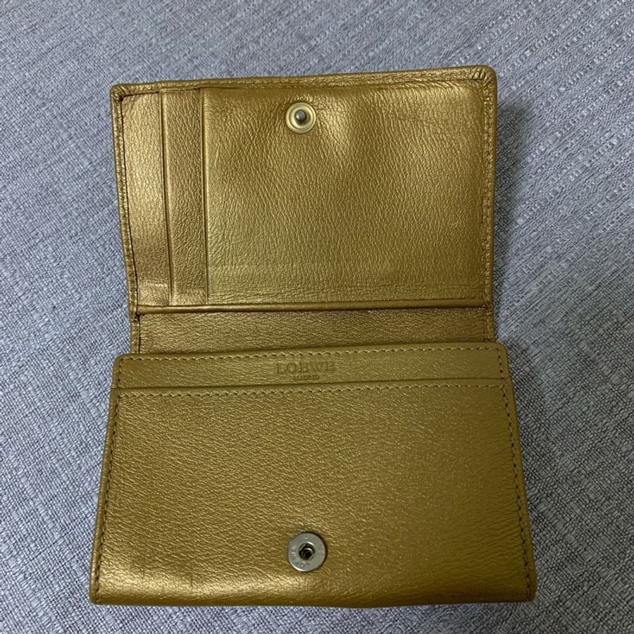 Loewe 金色 名片夾-9