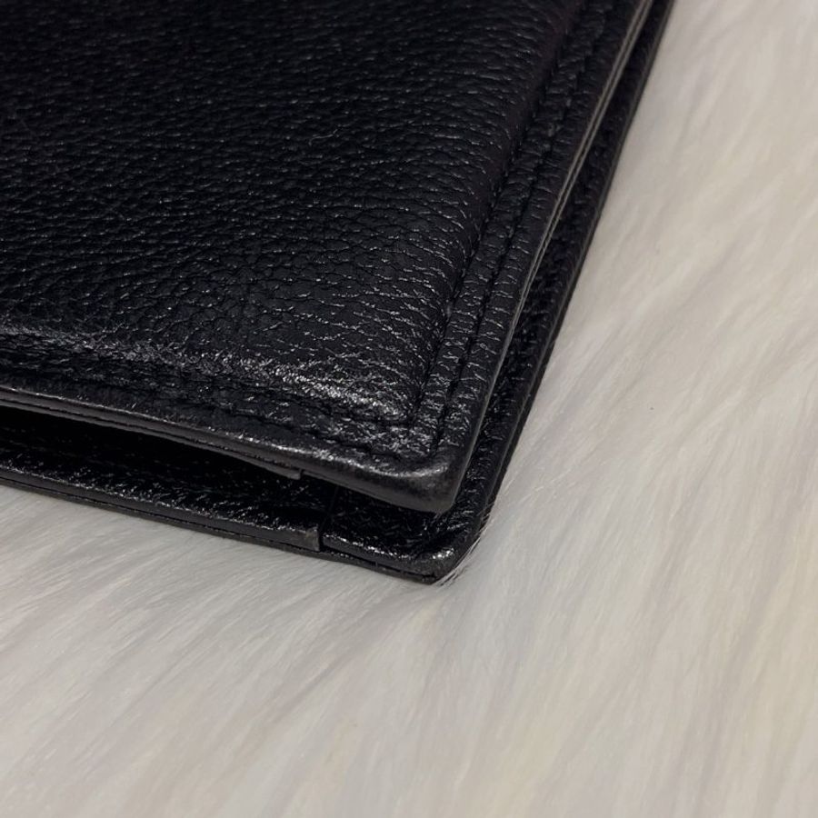YVES SAINT LAURENT YSL 黑色全皮手拿包-5