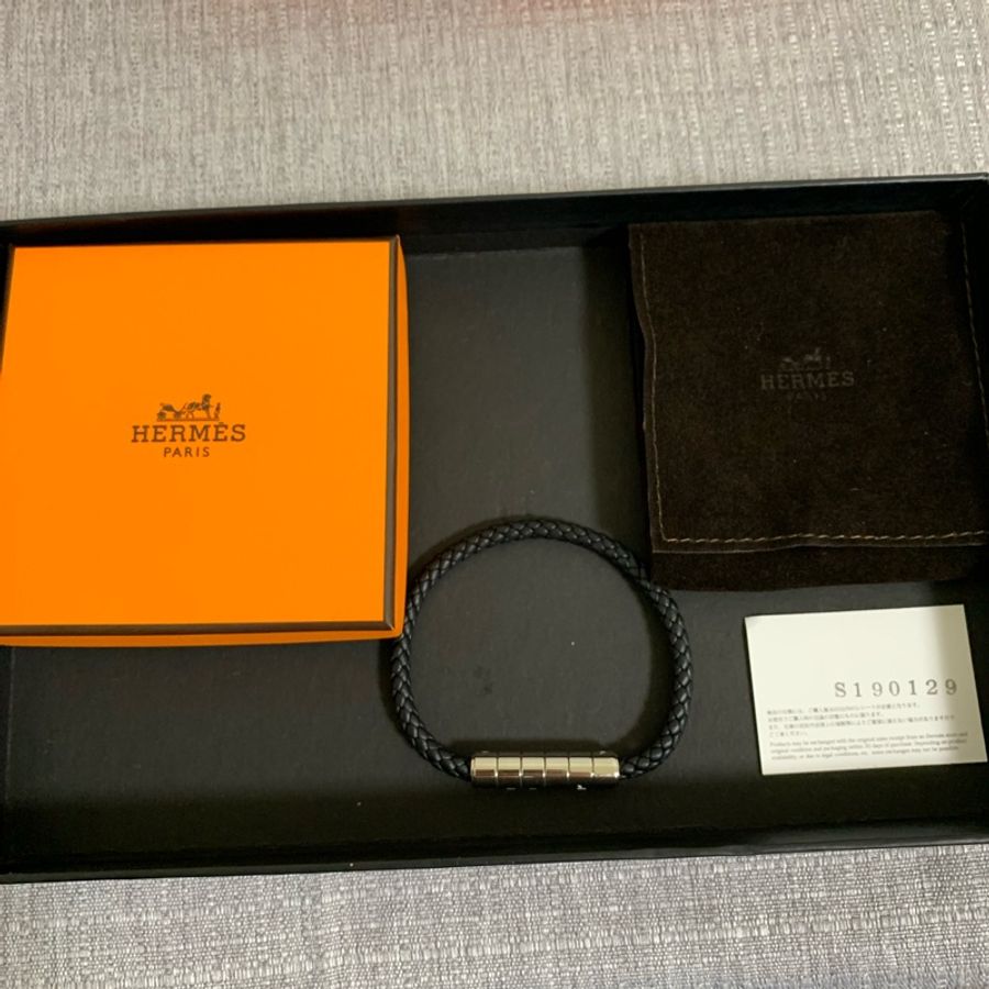 HERMES goliath cord bracelet 編織手環-0