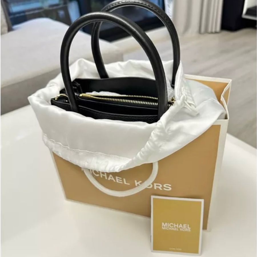 Michael Kors Mercer 鎖頭吊飾/小號風琴包/楊冪款/全配-5