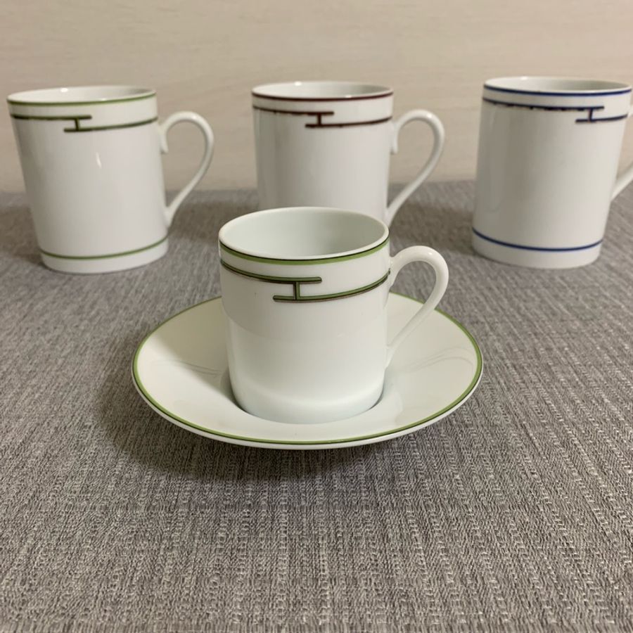 Hermes 濃縮咖啡杯 綠色-0