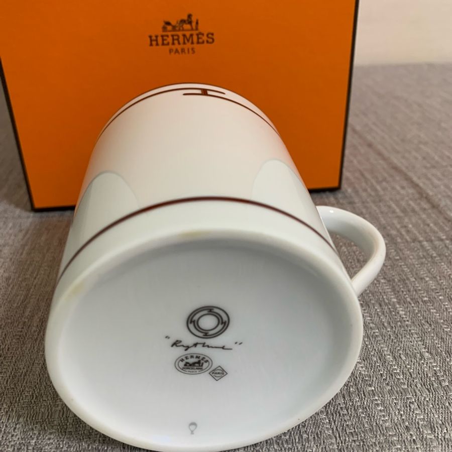 Hermes 馬克杯 紅色-4