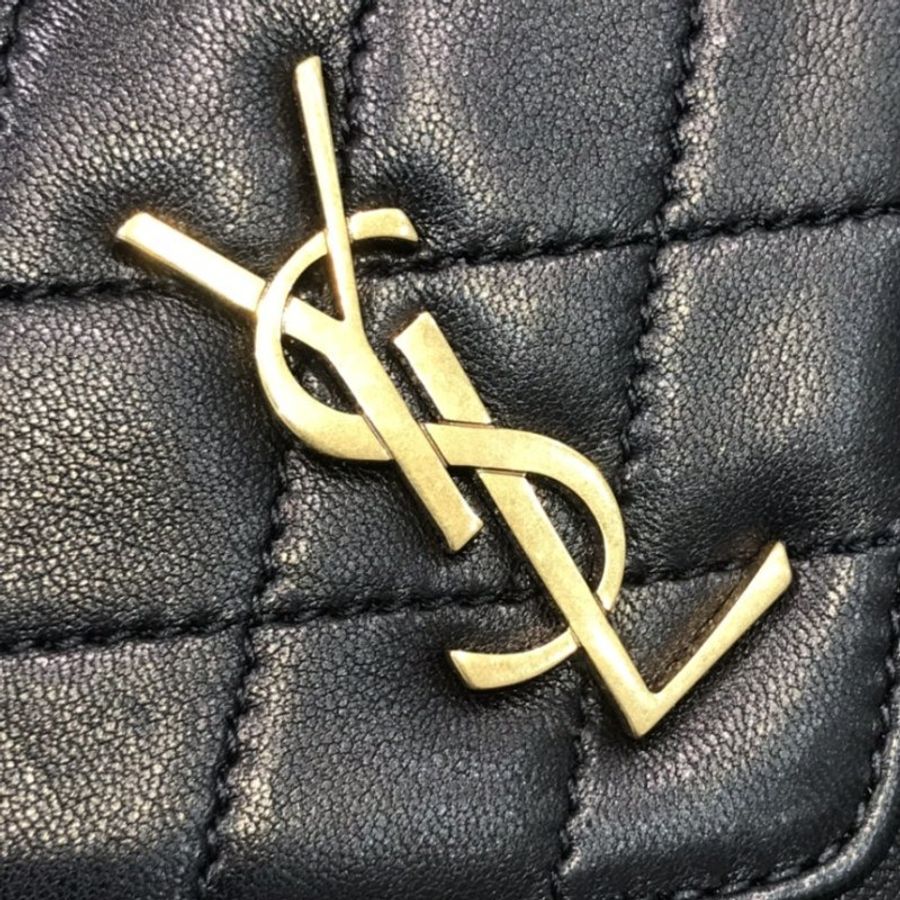 Saint Lauent 685574 YSL 絎縫小羊皮迷你Gaby 包 黑色《佳節年終特賣》-5