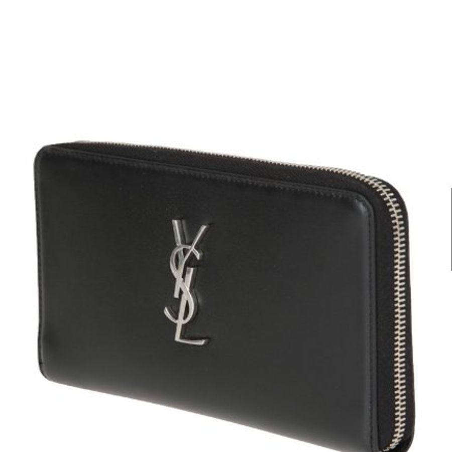 Saint Laurent 529899 經典 Cassandre YSL 滑面小牛皮拉鍊特大款長夾-3