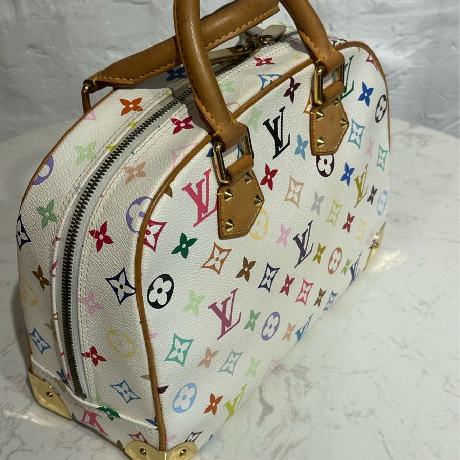 Louis Vuitton LV M92663村上隆白彩手提小珍包-8
