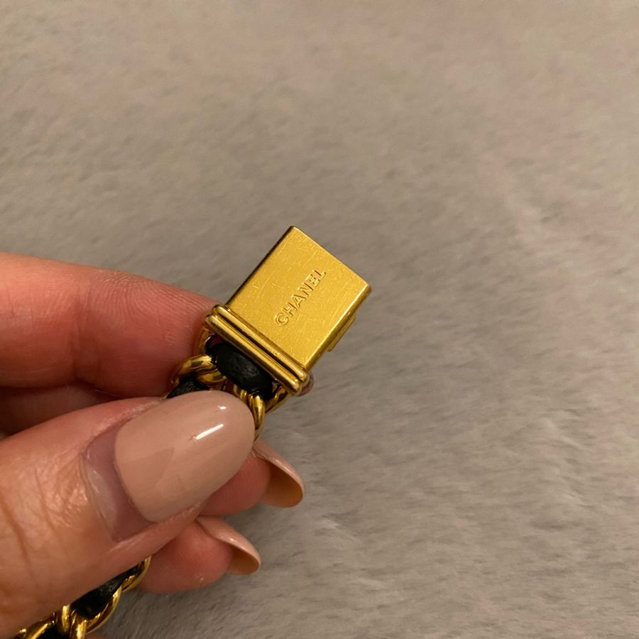 保證專櫃真品‼️S號尺寸 附保固‼️9成新 Chanel Premiere 香奈兒 首映錶 銀鏈 黑銀 黑金-16