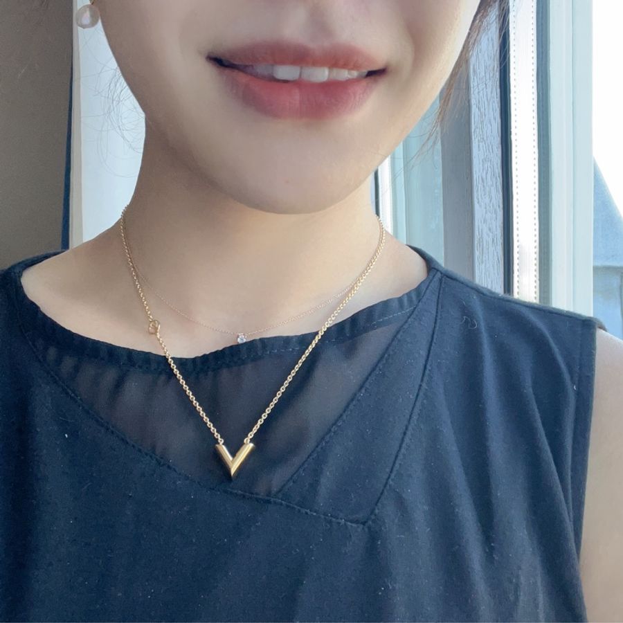 Louis Vuitton LV項鍊 V型項鍊-5