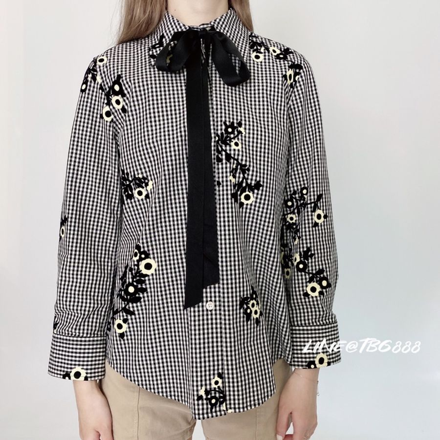 MARC JACOBS復古格紋花花襯衫-0