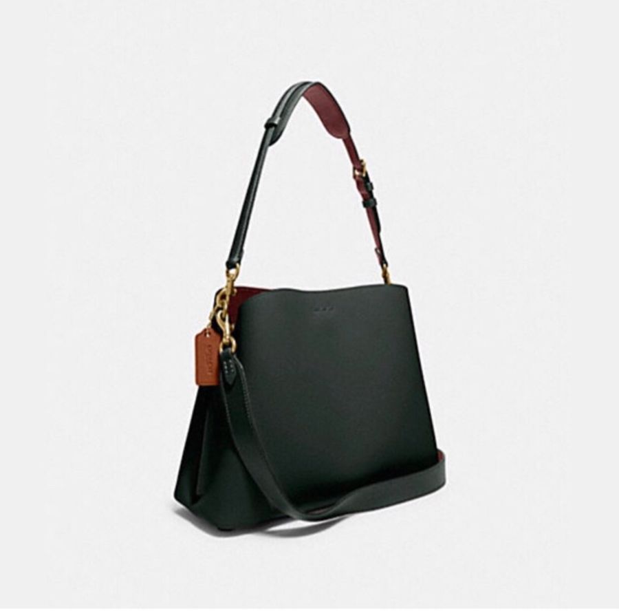 Coach WILLOW 撞色單肩手袋-B4/Amazon Green Multi-1