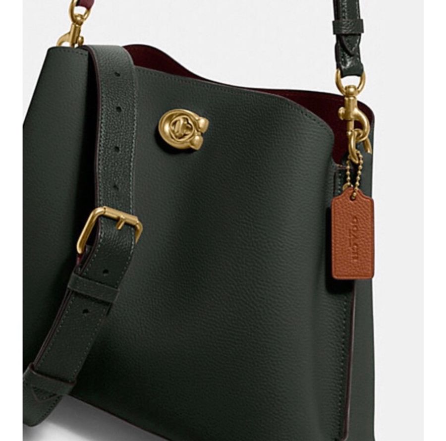 Coach WILLOW 撞色單肩手袋-B4/Amazon Green Multi-3