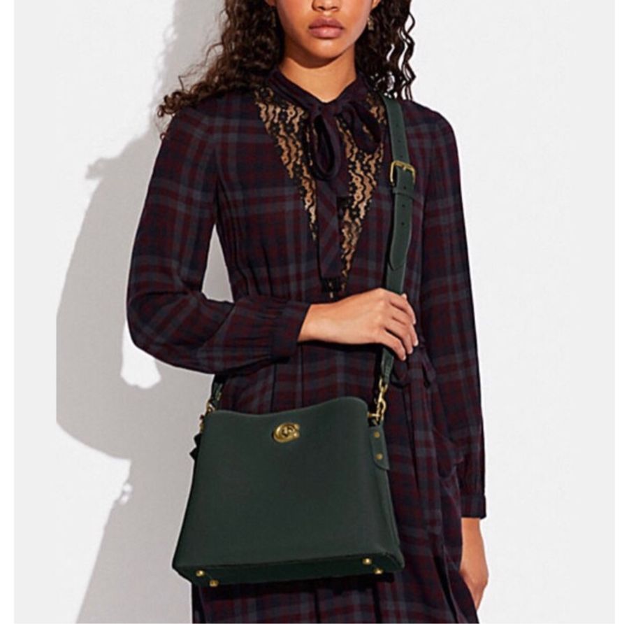 Coach WILLOW 撞色單肩手袋-B4/Amazon Green Multi-4