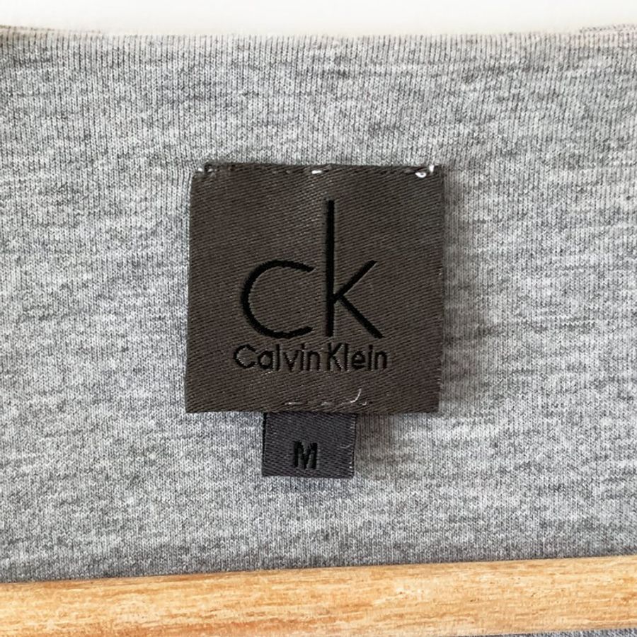 Calvin Klein CK 質感圓領無袖洋裝 紫色 垂墜設計感 連身裙 長版無袖上衣 不規則下擺【壽司羊羊】二手裙-1