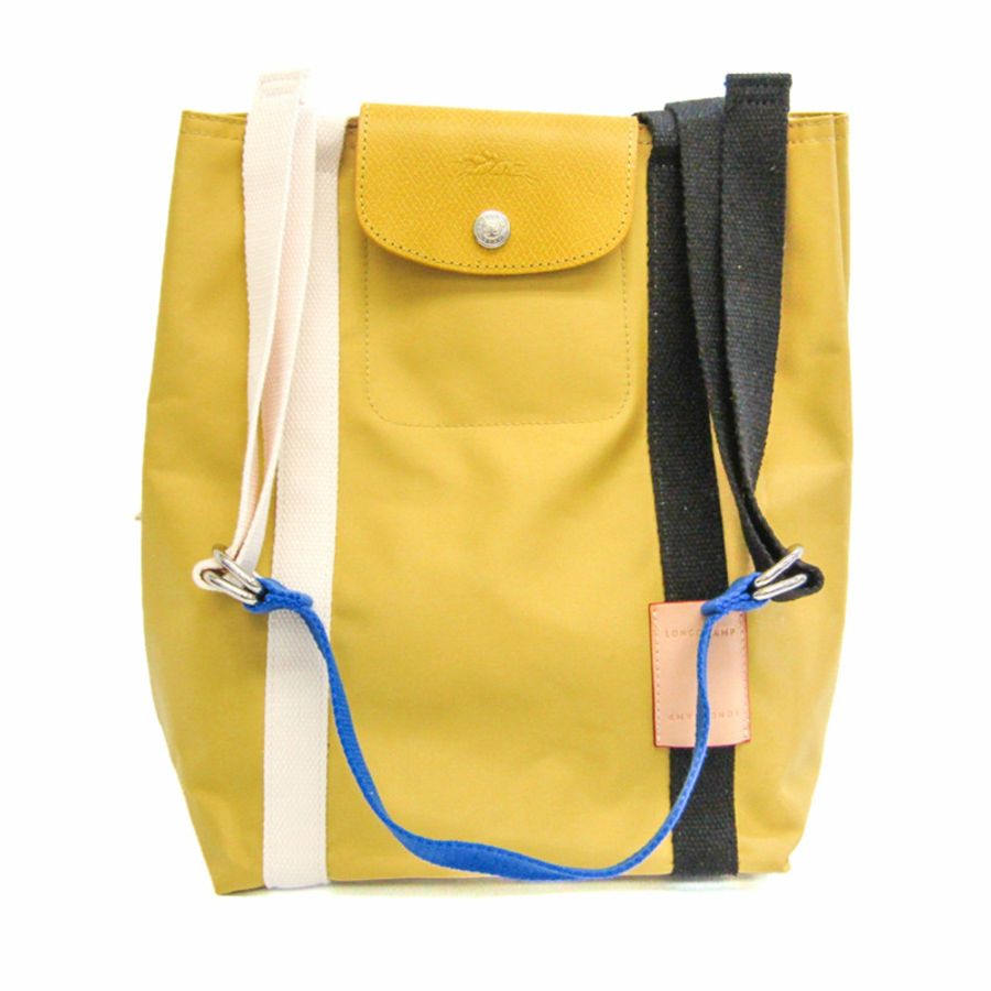 【日本直送】Longchamp Le Pliage 10203HCC452 Replay S 女士聚酰胺帆布手提包黃色-0