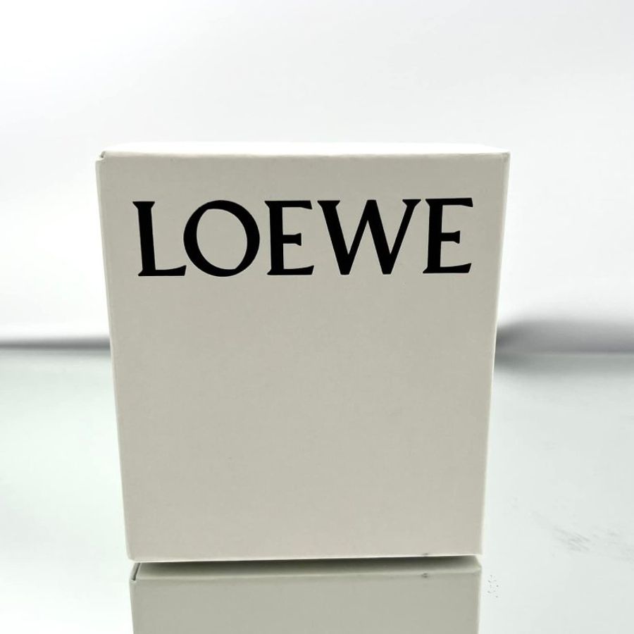 Loewe Anagram 壓花粒面小牛皮雙褶皮夾錢包 黑色-10