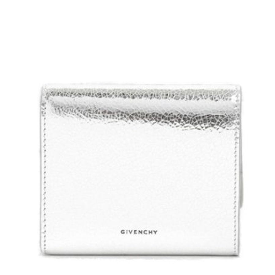 🎁母親節特價🎁Givenchy 4G 層壓皮革三折錢包 銀色【促銷品】-13