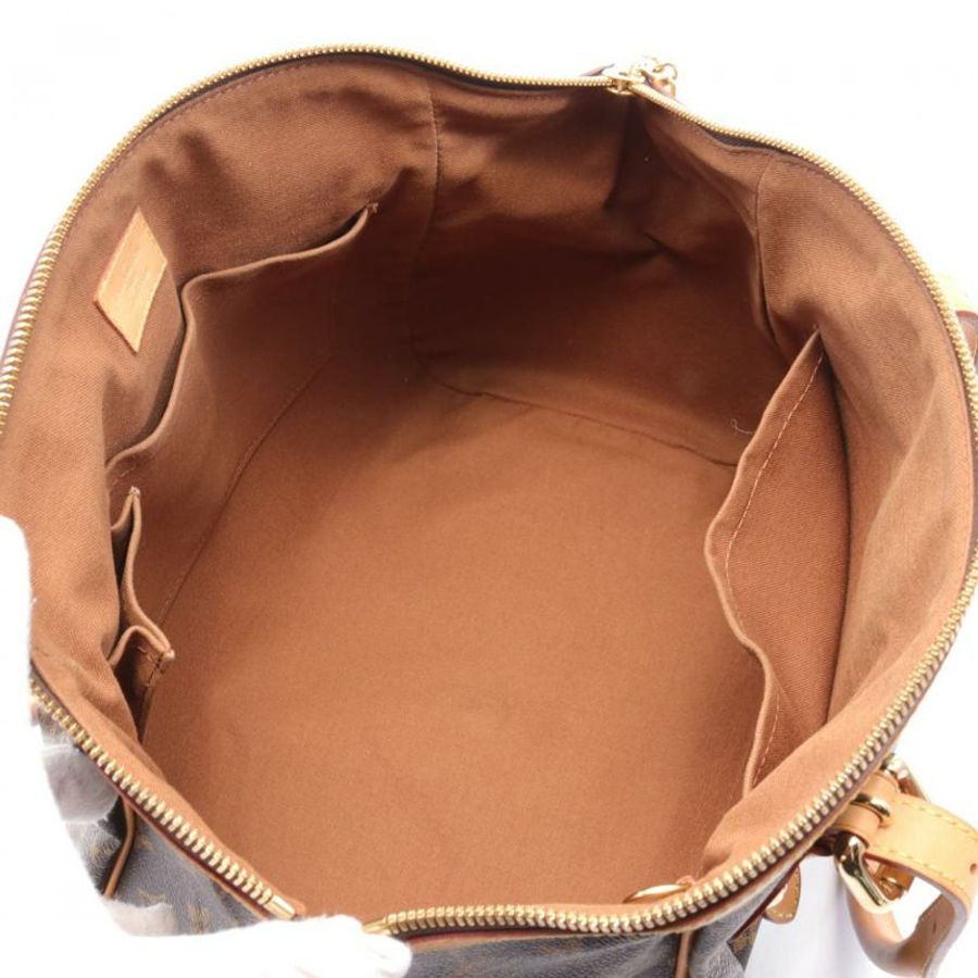 ★限時激安價SALE!!★  【日本直送】 中古LOUIS VUITTON[B]Tivoli GM   老花手提包 PVC 真皮 棕色-2