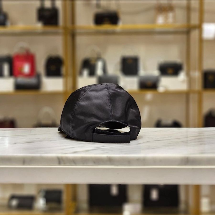 🌸2025春夏新品🌸Prada 1HC274 男女同款 Re-Nylon 經典三角標誌棒球帽 黑色 S/M/L(購買請訊息告知需要尺寸)-4