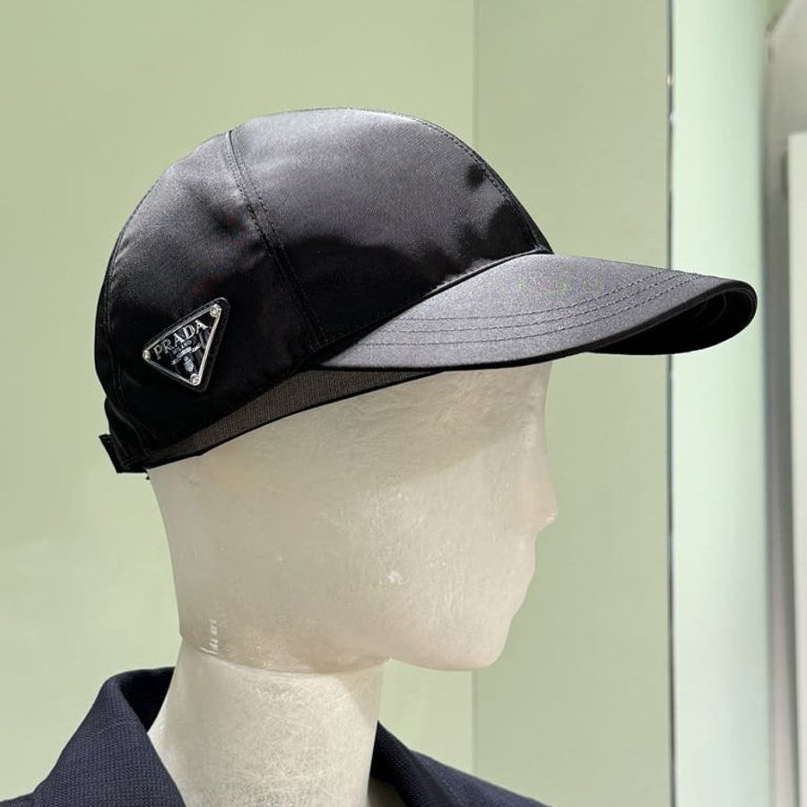 🌸2025春夏新品🌸Prada 1HC274 男女同款 Re-Nylon 經典三角標誌棒球帽 黑色 S/M/L(購買請訊息告知需要尺寸)-7