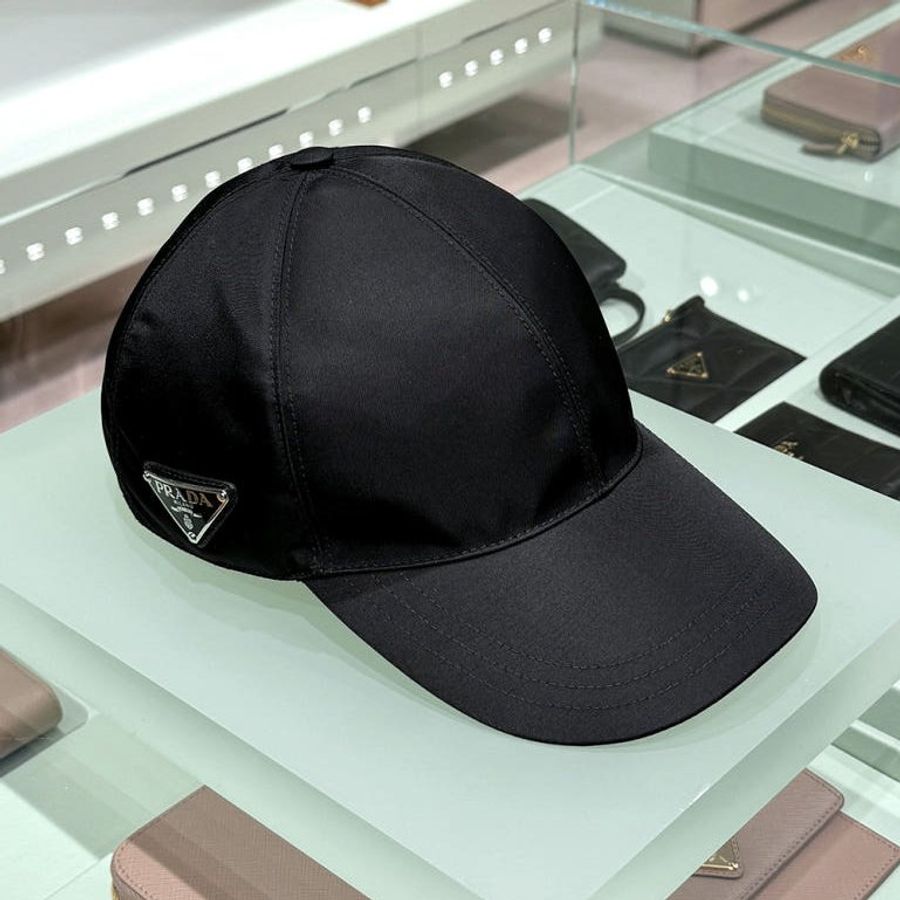 🌸2025春夏新品🌸Prada 1HC274 男女同款 Re-Nylon 經典三角標誌棒球帽 黑色 S/M/L(購買請訊息告知需要尺寸)-8