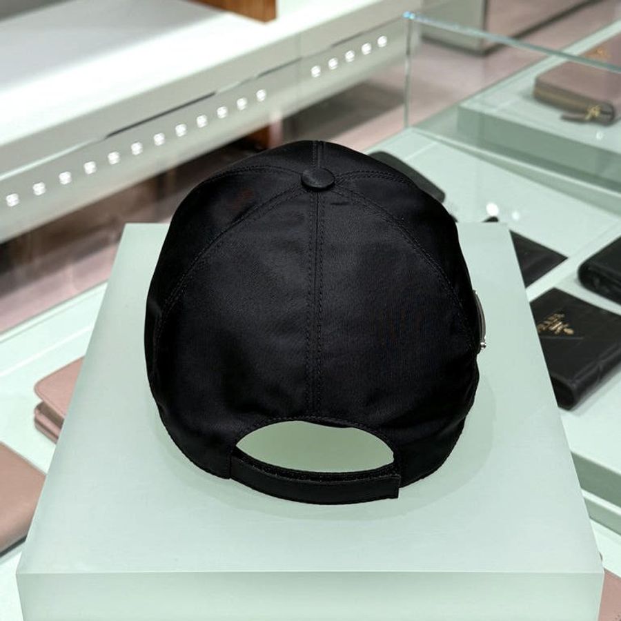 🌸2025春夏新品🌸Prada 1HC274 男女同款 Re-Nylon 經典三角標誌棒球帽 黑色 S/M/L(購買請訊息告知需要尺寸)-10