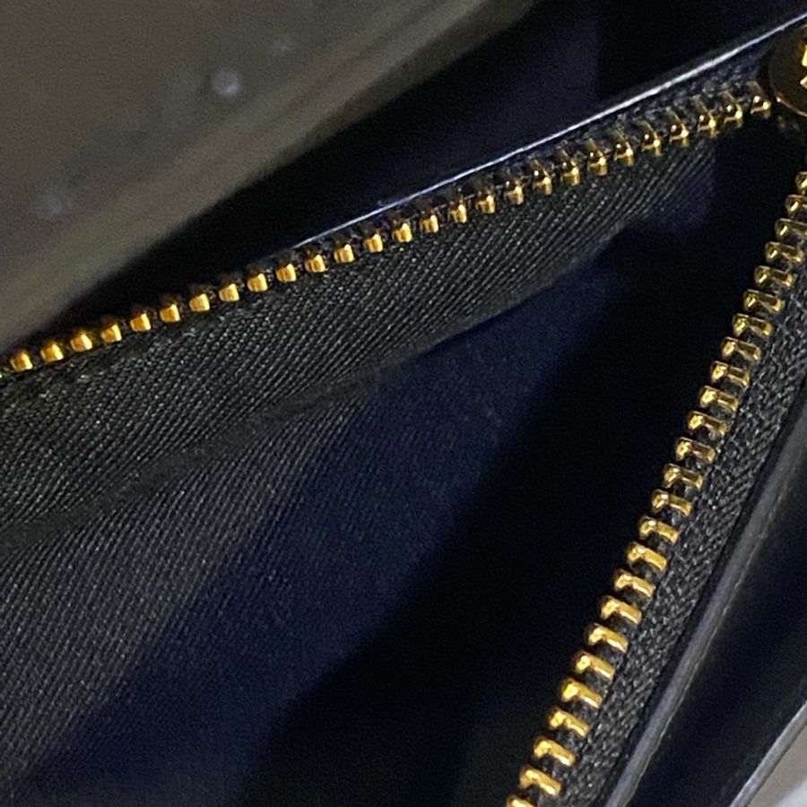 Coach 老花拼接黑色防刮皮金鍊包-20
