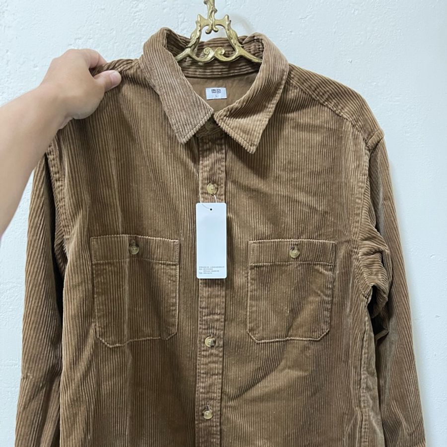 全新Uniqlo燈芯絨工作衫（他團同步中）-0
