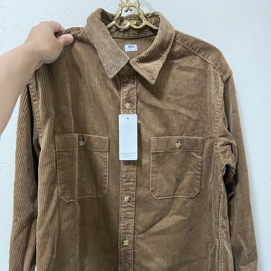 全新Uniqlo燈芯絨工作衫（他團同步中）-7