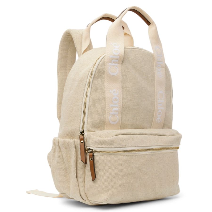 CHLOÉ KIDS Logo提花双肩包-6
