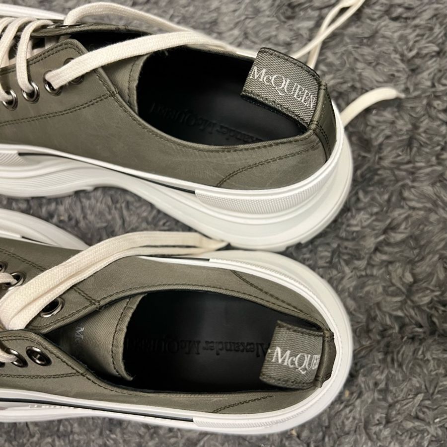 (已售出)Alexander McQueen 厚底休閒鞋 Tread Slick (大地綠)-9