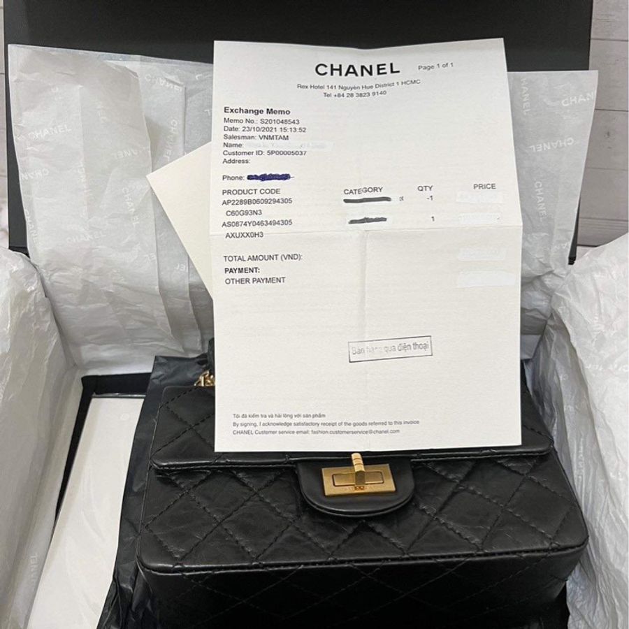 必收藏年年漲價經典款Chanel mini 2.55 黑金 (20cm)-14