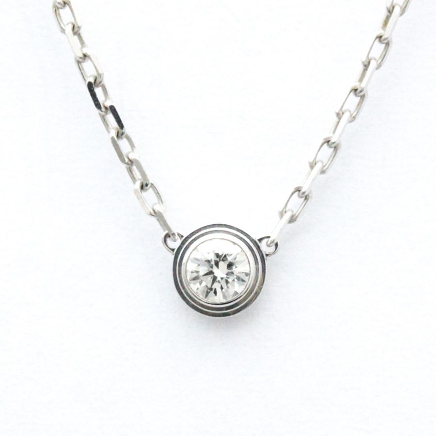 【日本直送】Cartier Diamants Légers De Cartier B7215900 白金 (18K) 鑽石男士、女士時尚吊墜項鍊克拉/0.09(銀)-0