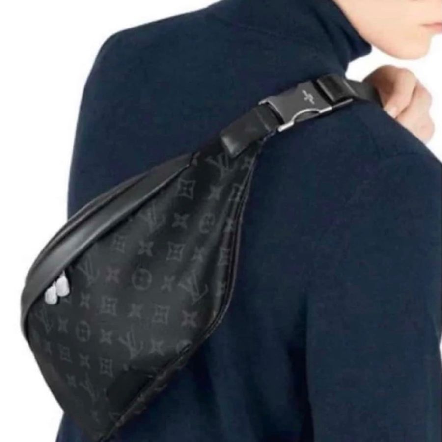 全新Lv黑老花腰包(購買證明、配件齊全)-3