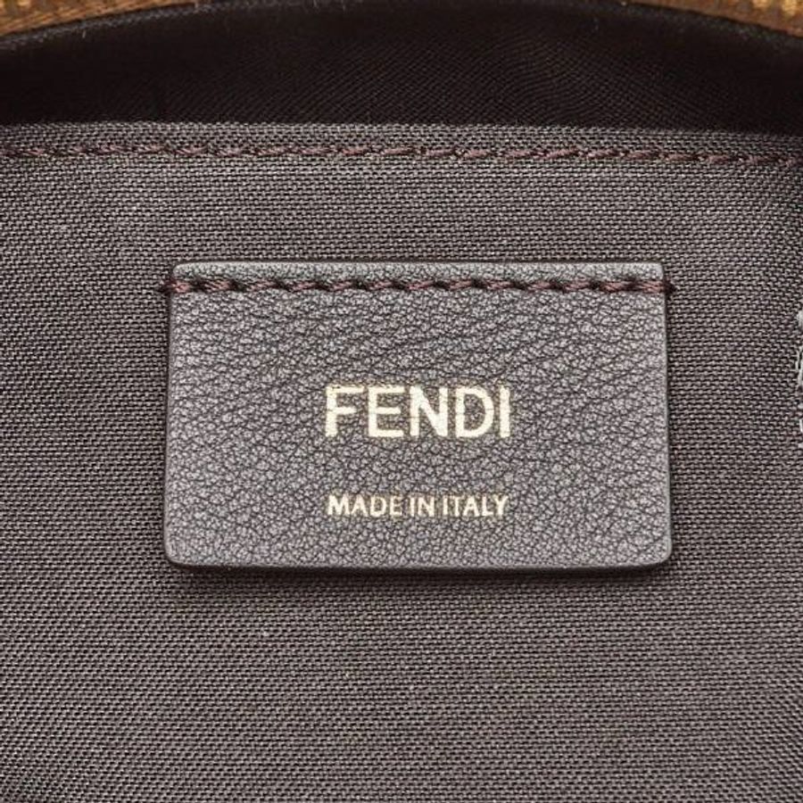 【促銷品】Fendi 8BL135 迷你 By the way 花朵小牛皮兩用包 黑色-15