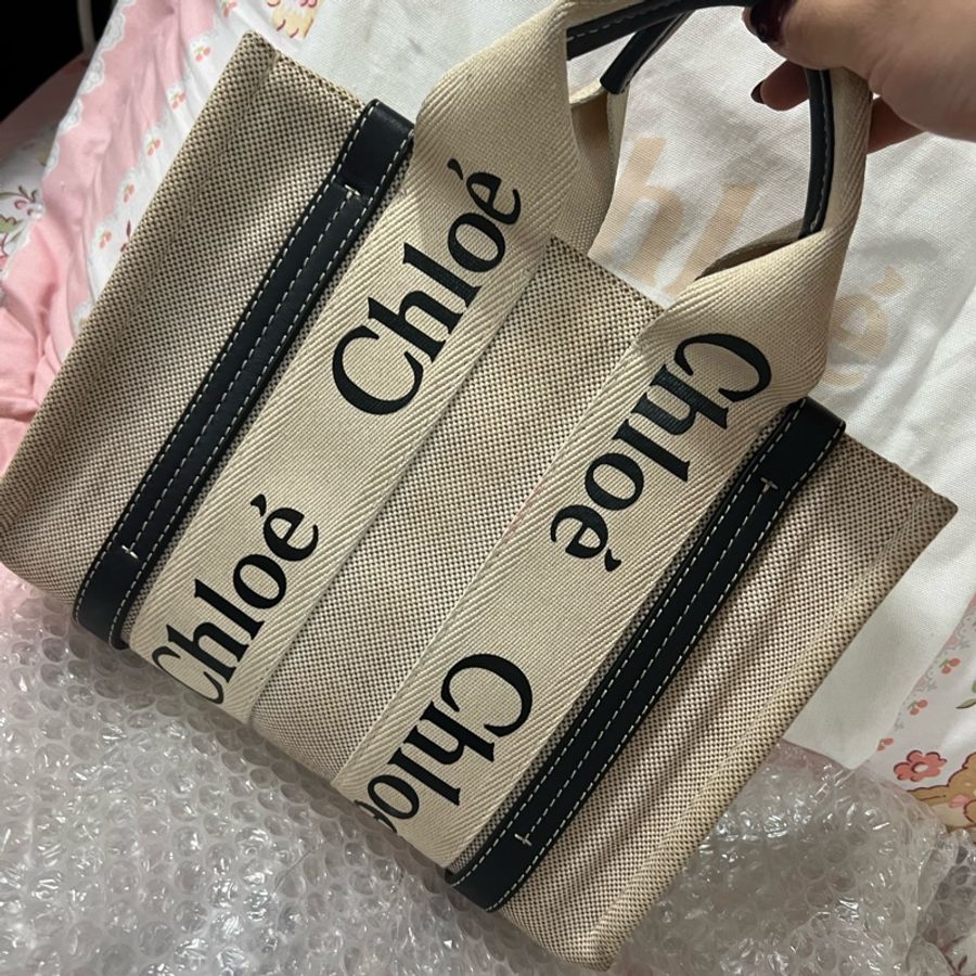 Chloe手提肩背兩用包黑色(保證正品)-13