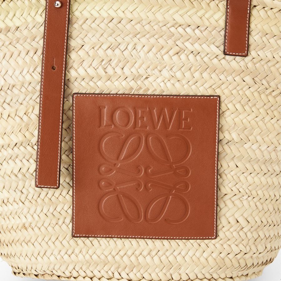 二手正品LOEWE小牛皮編織籃/編織包(大號)-11
