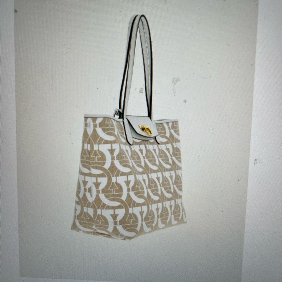 [幾乎全新］FERRAGAMO_LOGO托特包👜+連體小袋（專櫃價五萬六千元）-0
