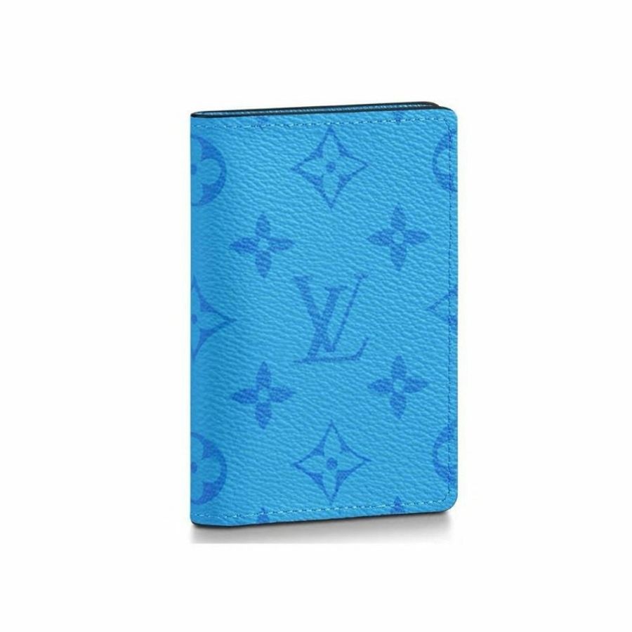 LOUIS VUITTON路易威登 Monogram Eclipse水湖藍卡夾/名片夾-0
