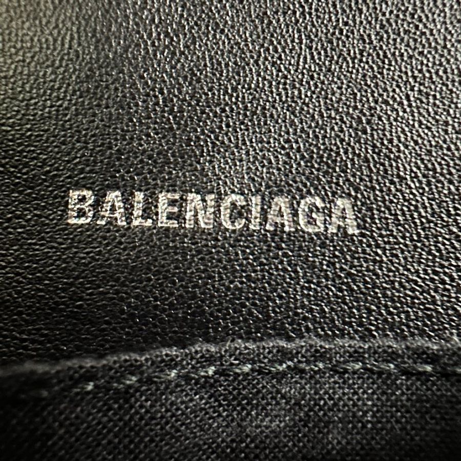 BALENCIAGA 金屬b字黑色小方包 (男女可背)-16