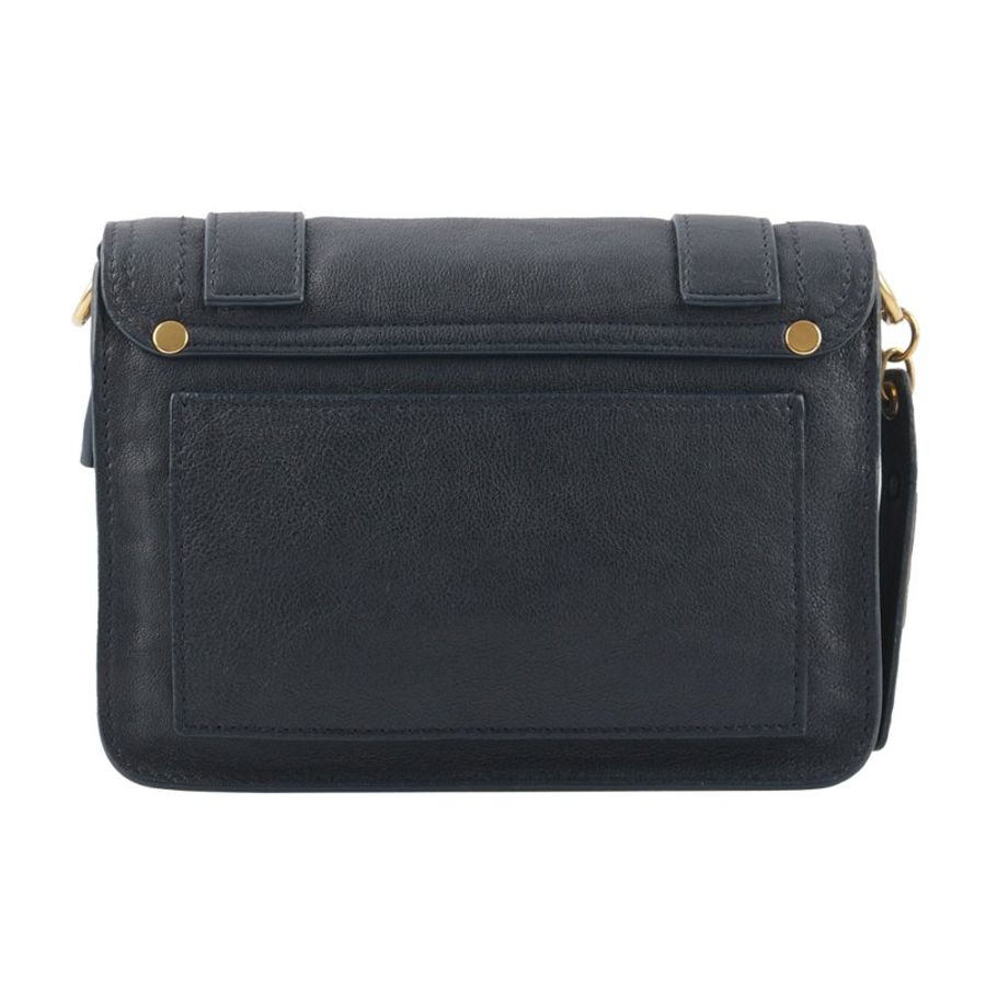 Proenza Schouler Mini Pouch 金釦迷你斜背包(午夜藍)-2