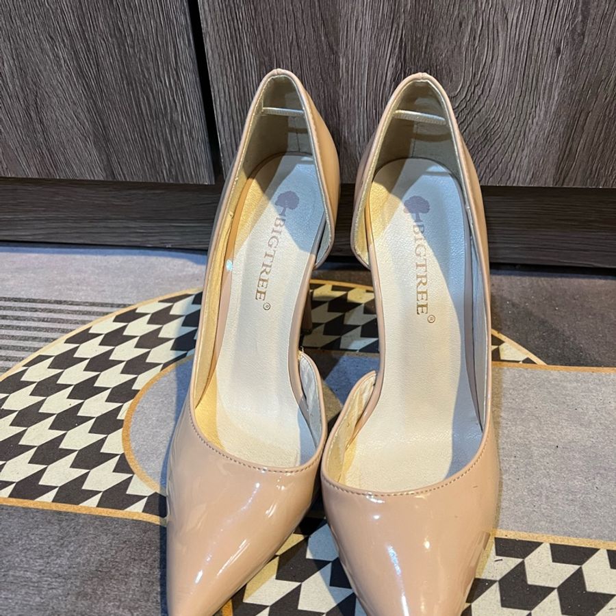 裸色韓店精品尖頭高跟鞋👠-1